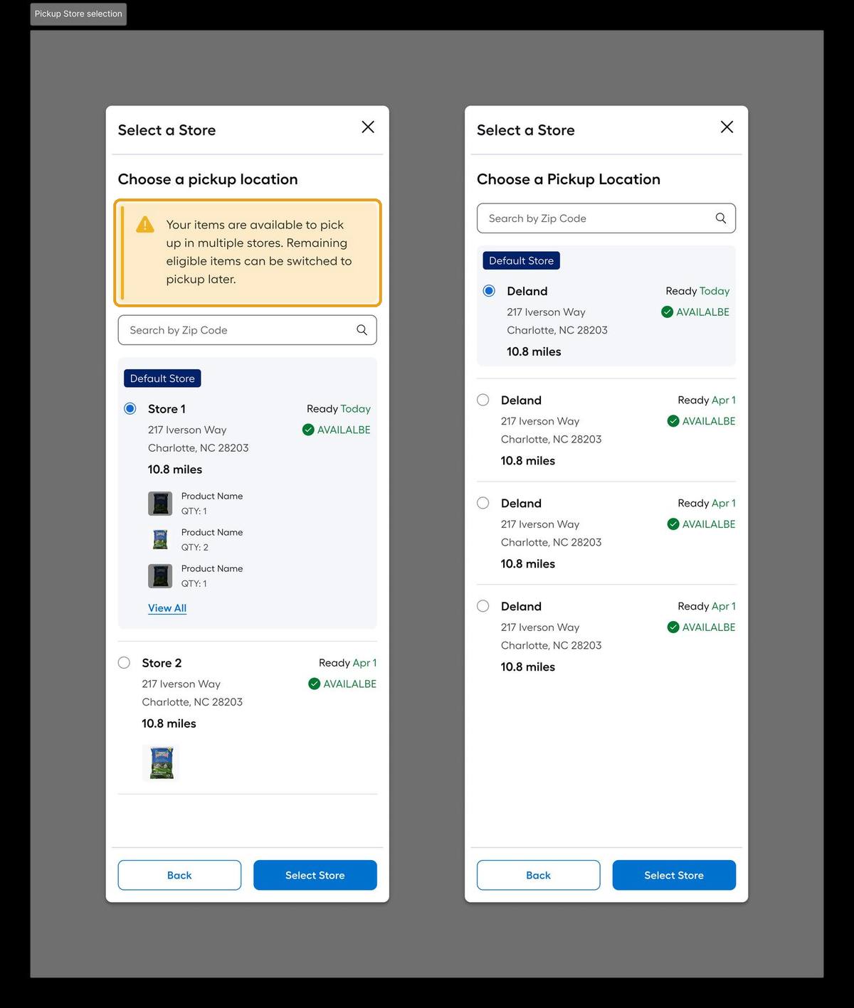 Talentverse fulfillment — store